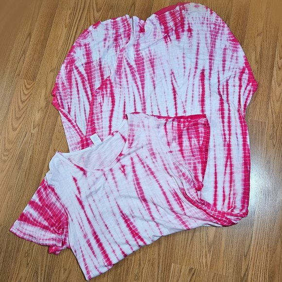 Livi Active Lane Bryant Women's Size 14/16 PinkTye Dye Maxi Dress EUC - Picture 1 of 12